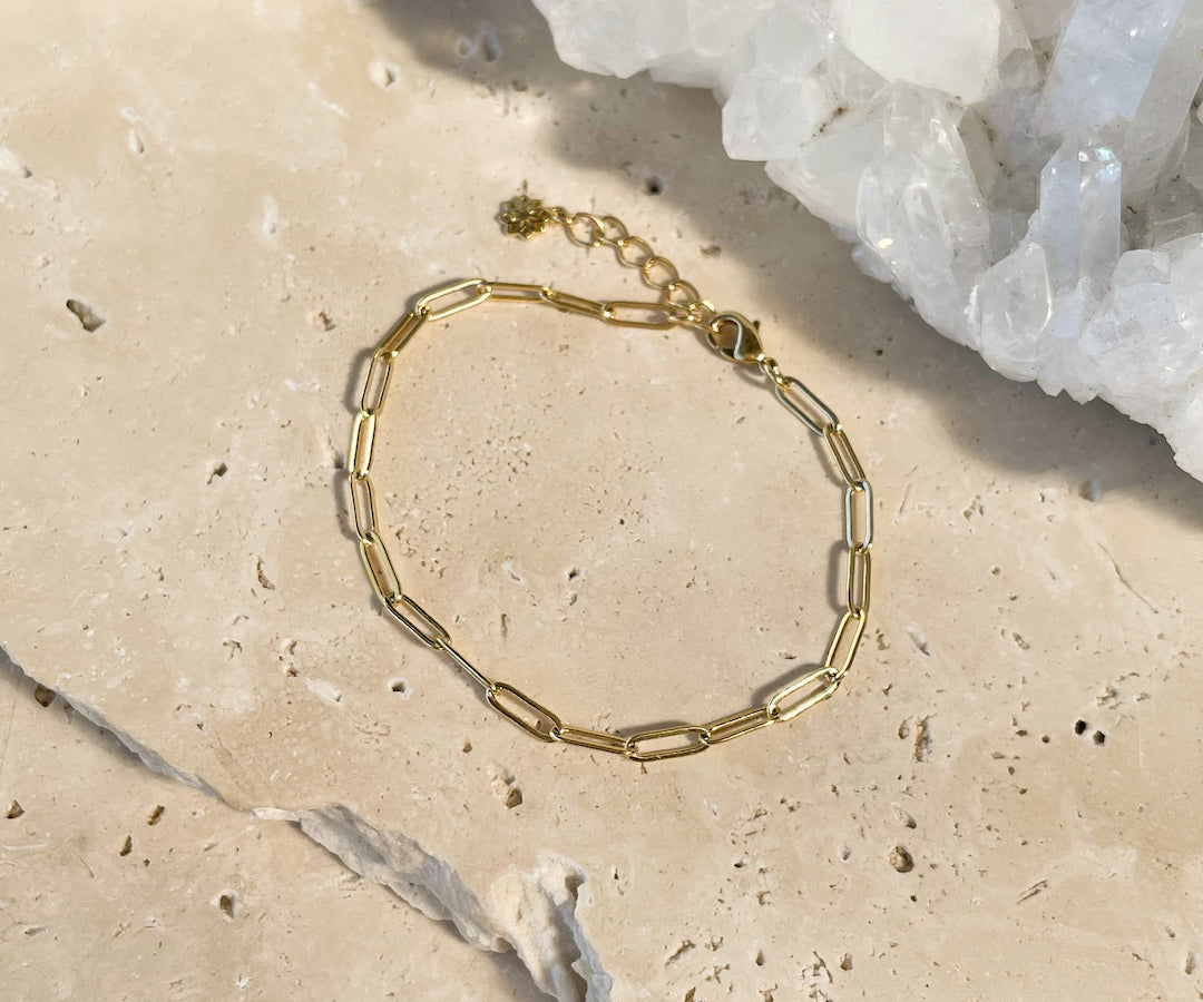 Waterproof Anchor Link Bracelet Gold chain bracelet  