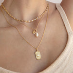 Keshi Pearl Necklace Gold filled