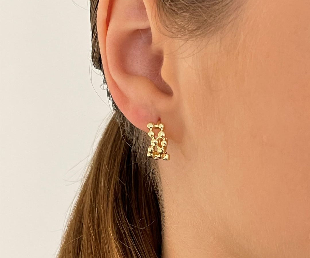 Vega Hoop Earrings Gold